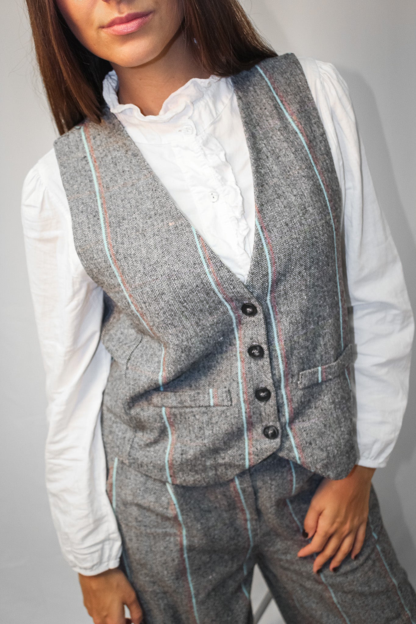 Chaleco Beatriz Gris