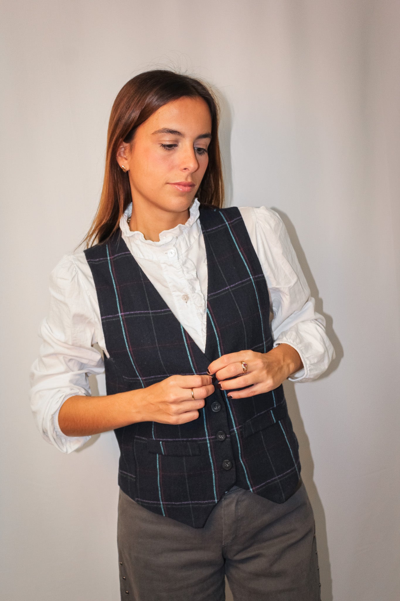 Chaleco Beatriz Azul
